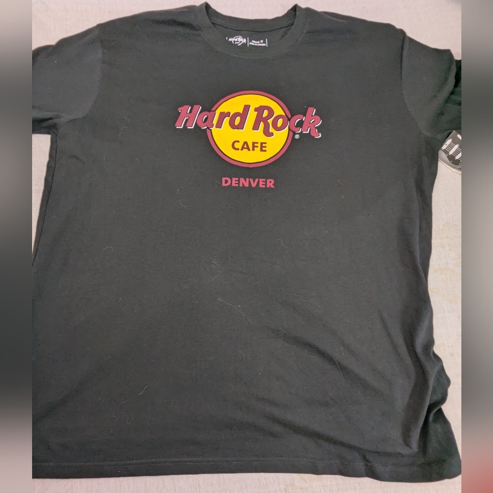 Hard Rock Cafe Denver NWT Charcoal Grey Tee Shirt XXL